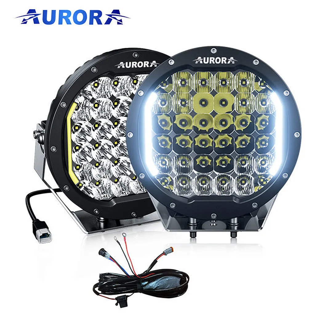 Aurora best selling round led driving light truck lights car wholesale led Work 